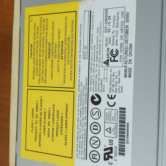 Internal 52Xmax CD ROM Drive for PC - Picture 2 of 5